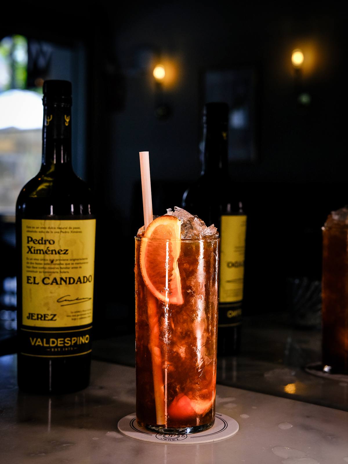 Cóctel con Pedro Ximénez El Candado